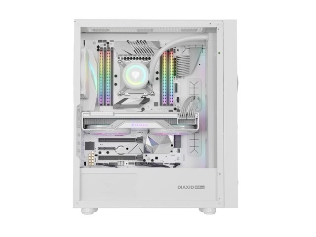 Carcasă pc Genesis Diaxid 605 ARGB Midi Tower Alb