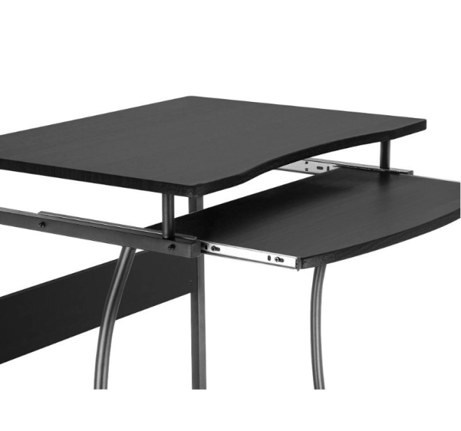 Birou computer mobil negru