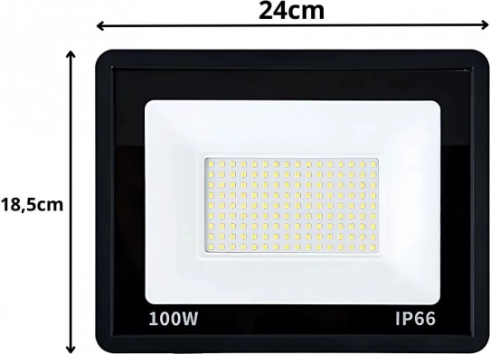 Reflector LED de exterior 100W 6000K IP66