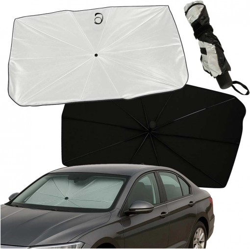Parasolar pliabil pentru parbriz auto 65 × 110 cm