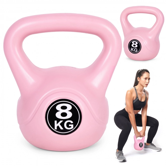 Kettlebell pro antrenament 8 kg roz ModernHome