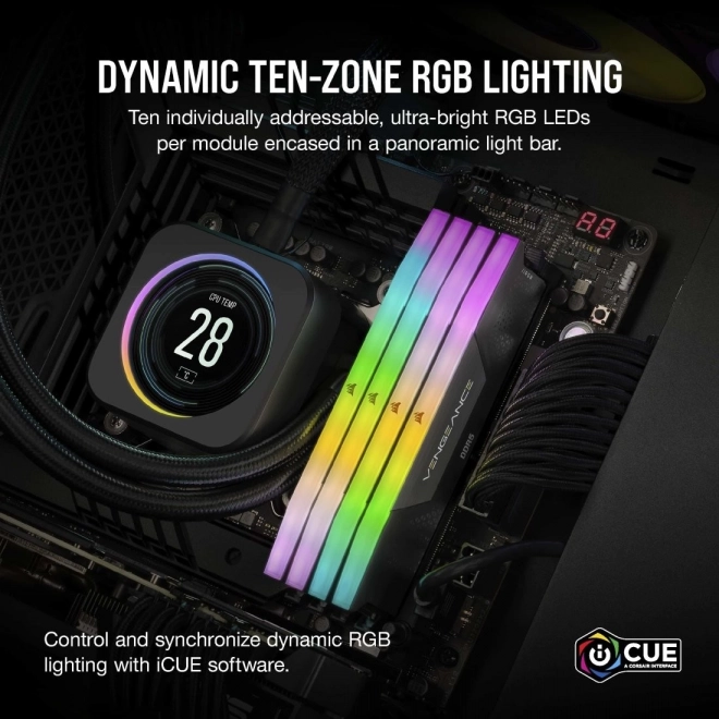 Memorie RAM DDR5 Vengeance RGB 64GB 6400MHz