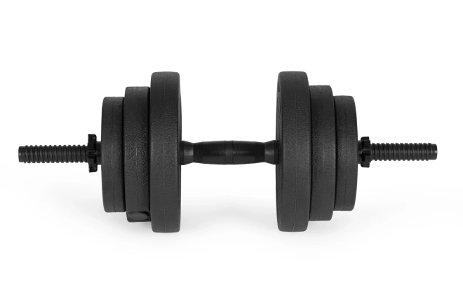 Haltere reglabilă 2x20 kg cu ax și kettlebell