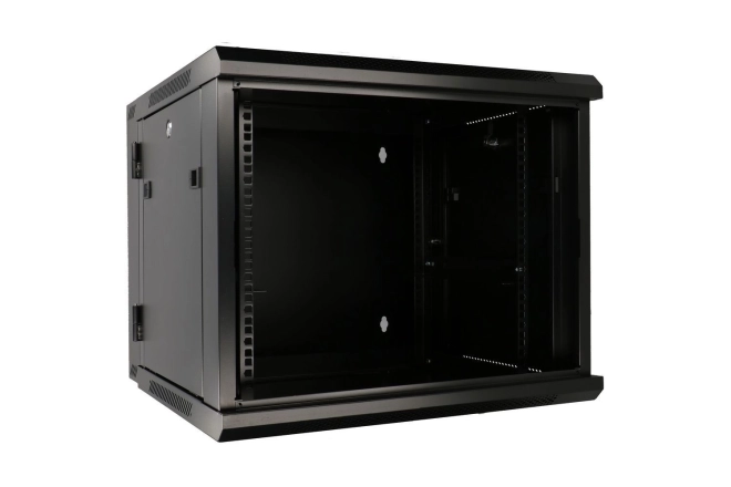 Dulap rack cu montare pe perete cu două secțiuni 6U 600x600 negru