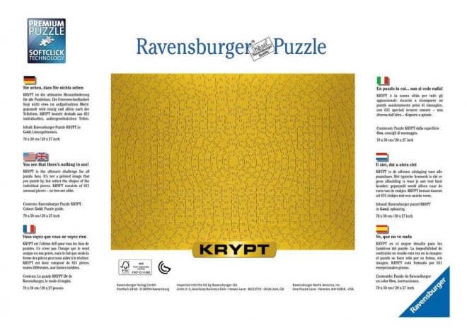 Puzzle Ravensburger Krypt Auriu 631 Piese