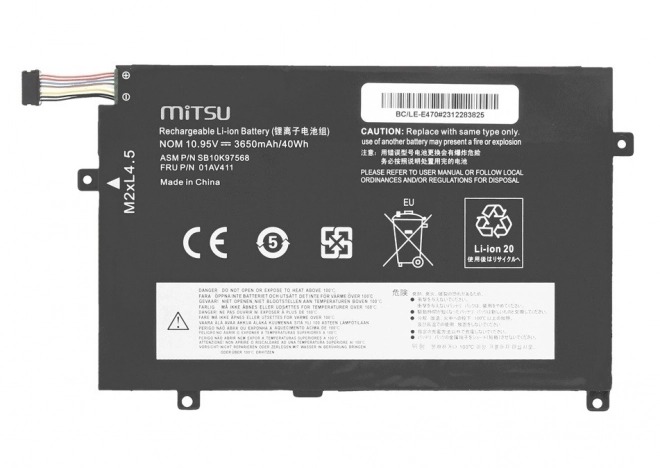 Baterie pentru Lenovo ThinkPad E470 și E475 3650 mAh