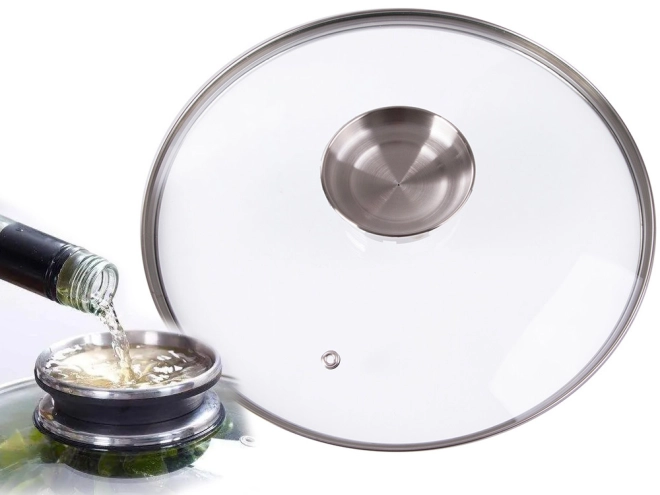 Capac din sticlă cu supapă și aromatizor