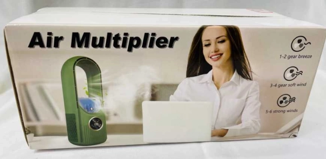 Ventilator coloană fără pale cu regim silențios și umidificare a aerului