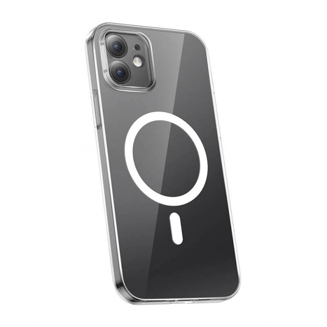 Carcasă magnetică transparentă Baseus pentru iPhone 12 cu sticlă temperată și set de curățare