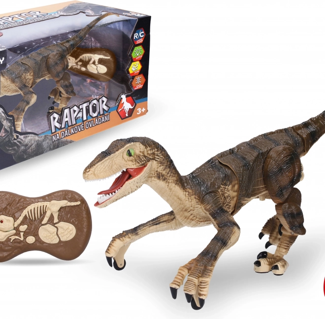 Raptor cu telecomandă maro 45 cm