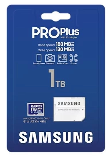Card microSD Samsung PRO Plus 1TB cu adaptor