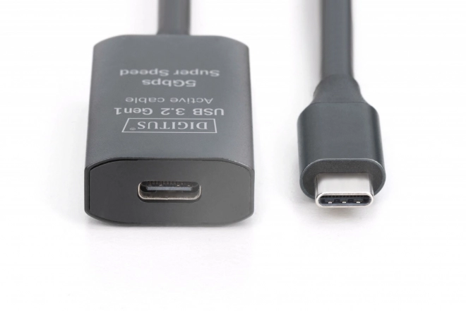 Cablu prelungitor activ USB-C - USB-C, USB 3.2 Gen1, 10m