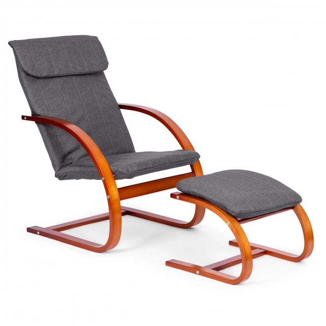Scaun balansoar finlandez cu suport de picioare ModernHome