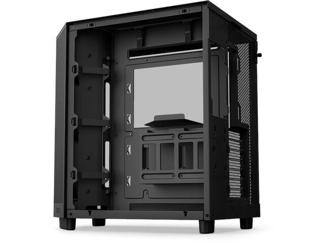 Carcasă compactă NZXT cu iluminare RGB și panou de sticlă neagră