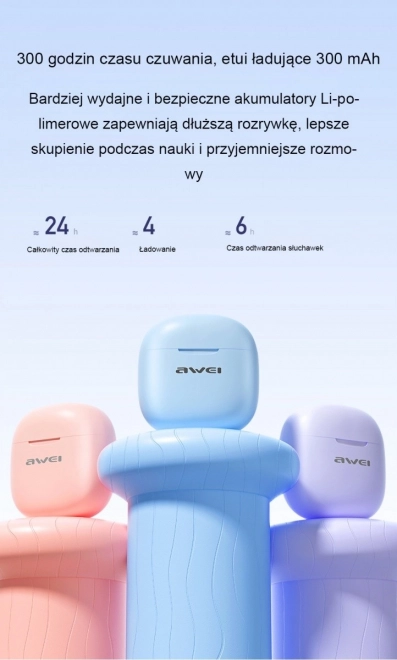 Căști Bluetooth Awei T68 TWS Negru