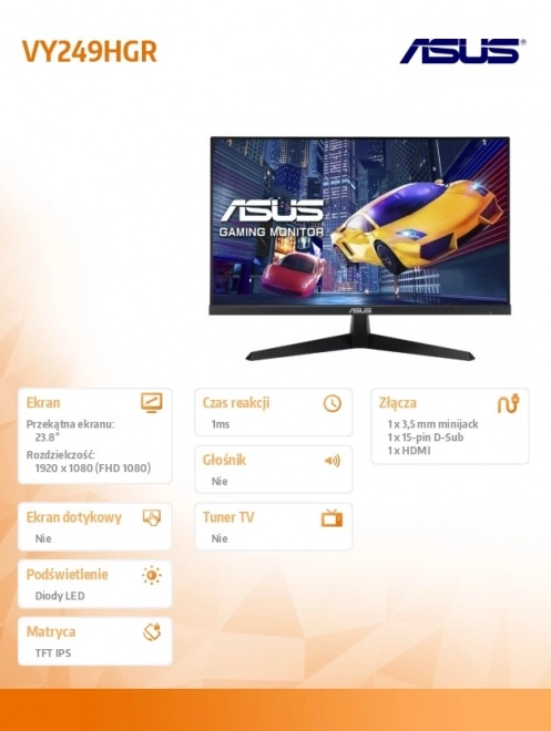 Monitor FHD 23.8 inch ASUS