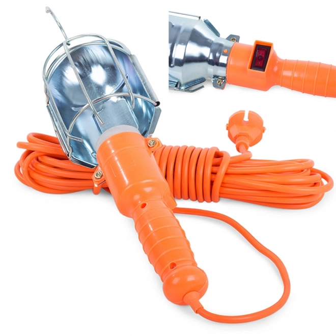 Lampa de atelier cu cârlig 10m pentru garaj 230V