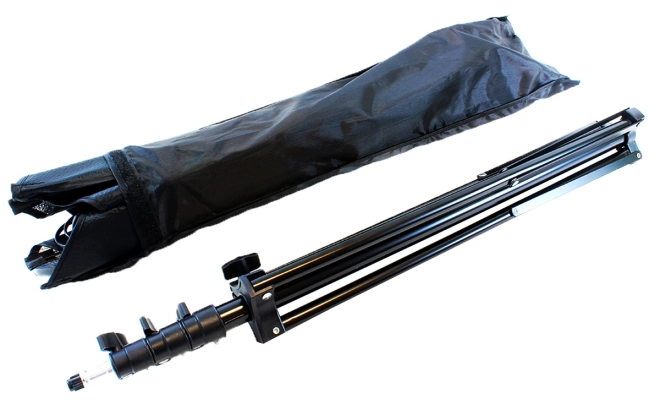 Trepied din aluminiu stabil, cu înălțime 80–190 cm