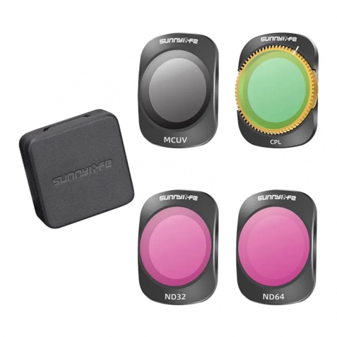 Set 4 filtre Sunnylife MCUV CPL ND32 ND64 pentru Pocket 3