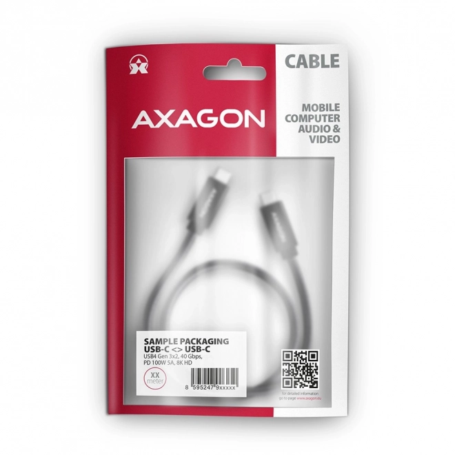 Cablu USB-C - USB-C Gen 3x2 PD 100W 8K HD