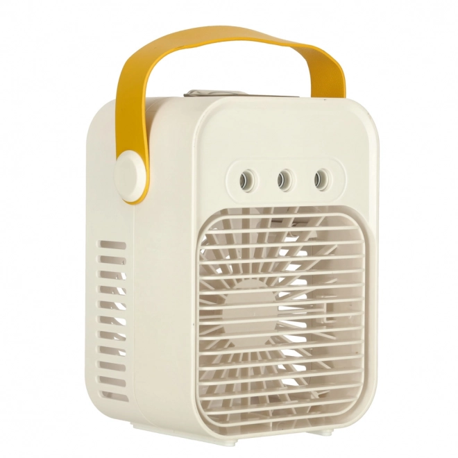 Climatizator portabil alb cu ventilator și umidificator USB