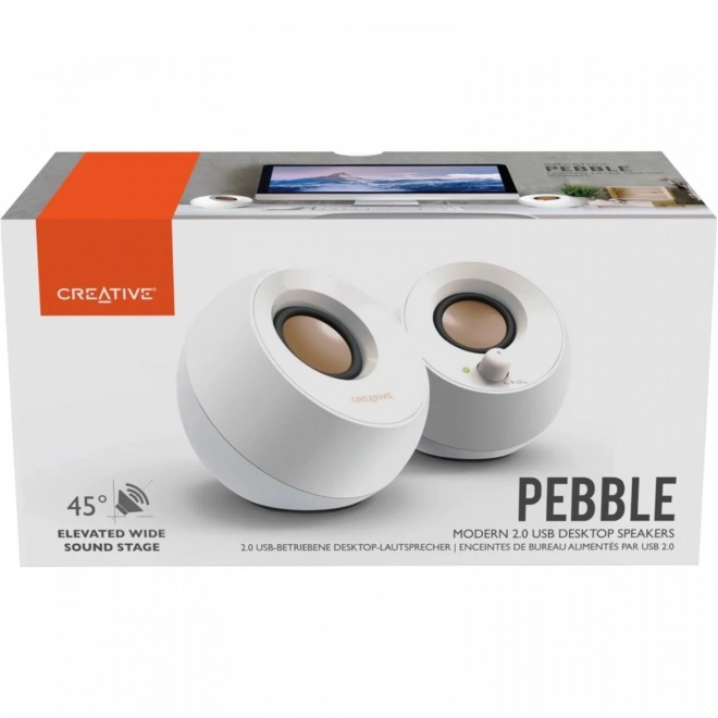 Gloante Pebble 2.0 USB albe