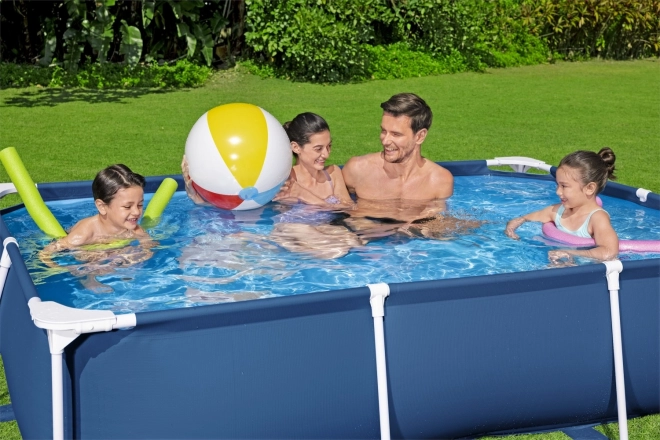DeluxeJr Steel Pro Rack Piscină 259x170x61 BESTWAY pentru grădină