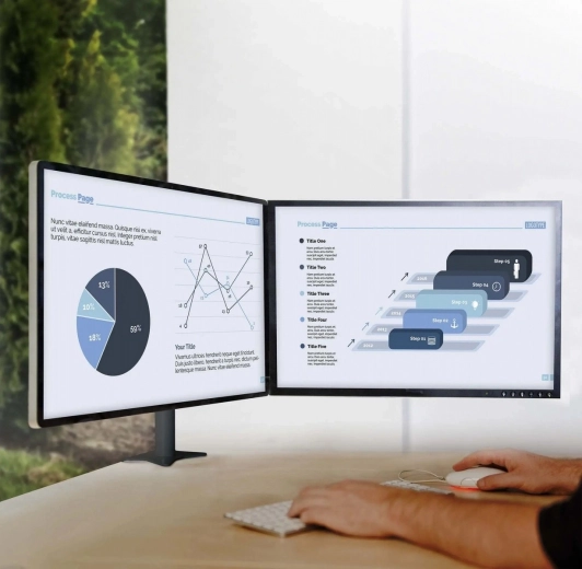 Două tipuri de montaj pentru orice birou