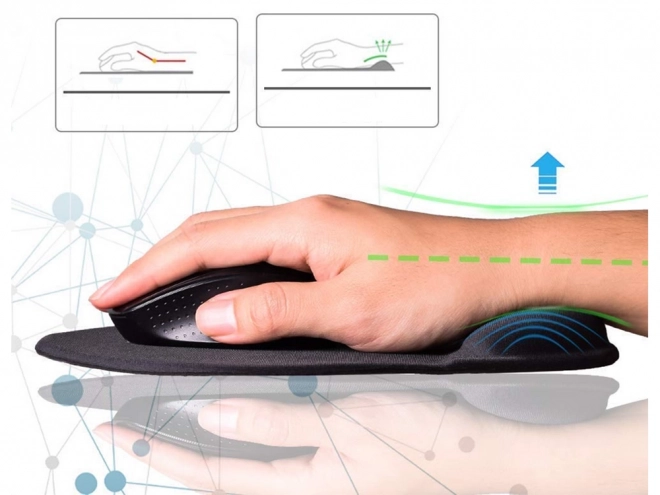 Poduszkă ergonomică pentru mouse din gel Memory