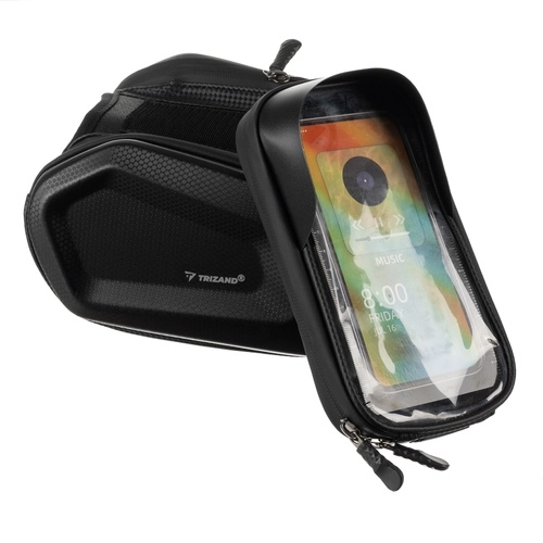 Geantă de bicicletă pentru telefon cu husă impermeabilă și parasolar