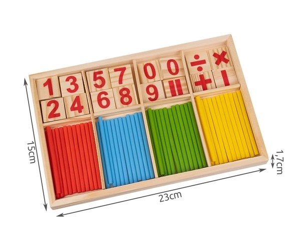 Pat sticks colorate pentru învățarea numărătorii pentru copii