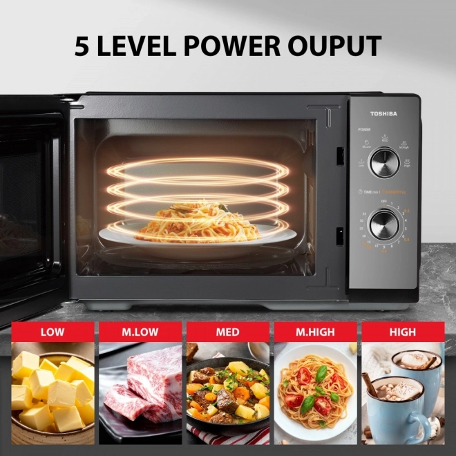 Cuptor cu microunde cu design oglindă Toshiba