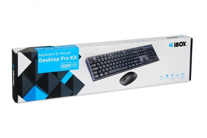 Set tastatură și mouse wireless negru