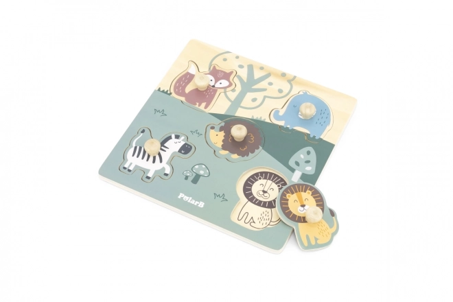 Puzzle cu mânere Polar B pentru copii