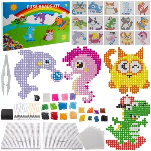 Set XXL de mărgele de călcat cu șabloane și accesorii