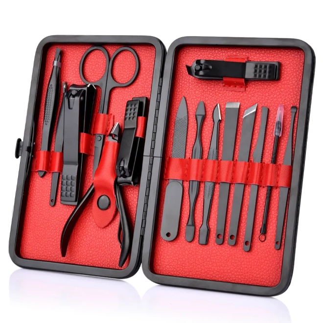 Set accesorii manichiură și pedichiură din oțel tungsten
