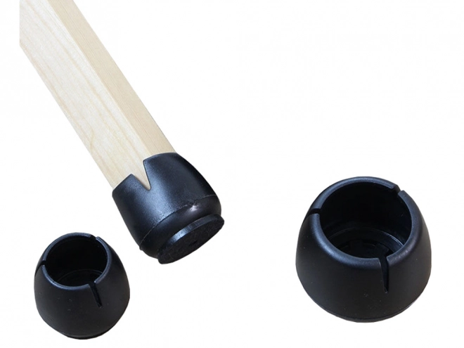 Protecții din pâslă pentru picioarele scaunului 12-16 mm negre set 16 bucăți