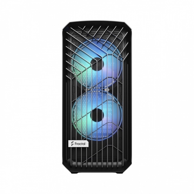 Carcasă neagră Torrent RGB TG Light Tint cu 5 ventilatoare ATX