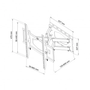 Suport TV LCD/LED 32-80 inch reglabil AR