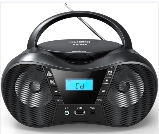 CD player portabil cu USB și Bluetooth