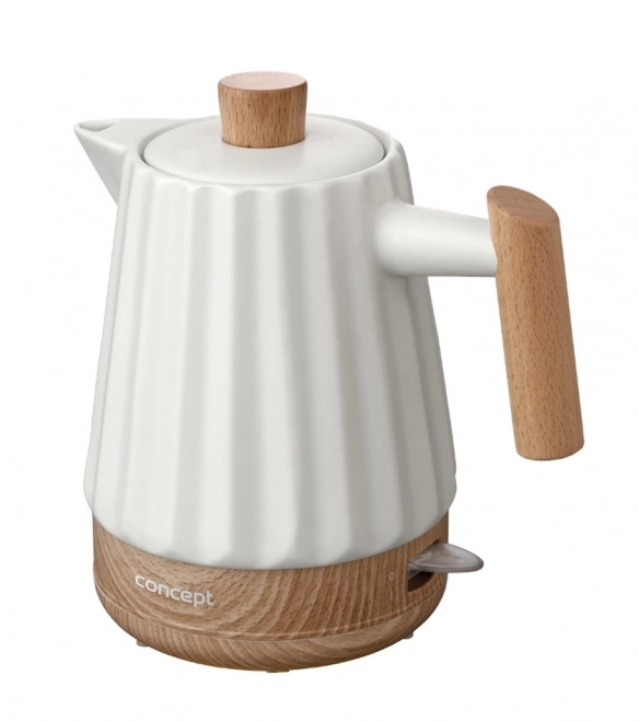 Cana electrică ceramică albă Birdy
