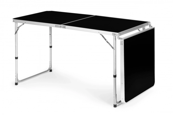Masa turistică masă pliabilă camping blat negru 180 x 60 cm