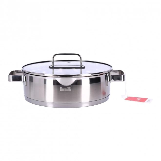 Oala Mistral BERRETTI din oțel inoxidabil cu capac, 26 cm