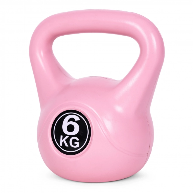 Kettlebell roz 6 kg pentru exerciții ModernHome