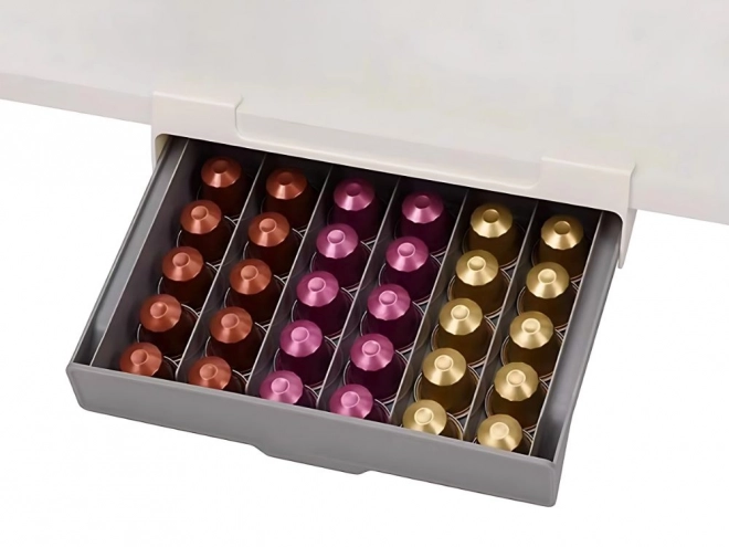 Organizator de capsule cafea cu montare sub dulap pentru Nespresso