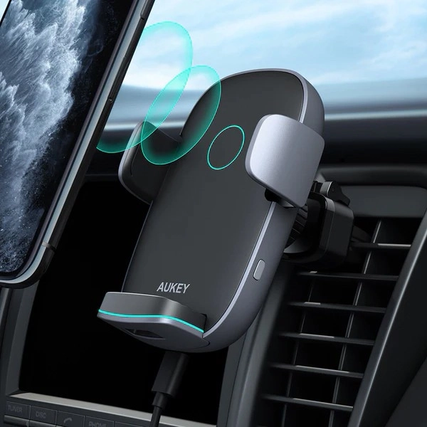 Încărcător auto wireless universal Qi 10W