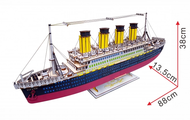 Woodcraft Puzzle 3D din lemn Titanic