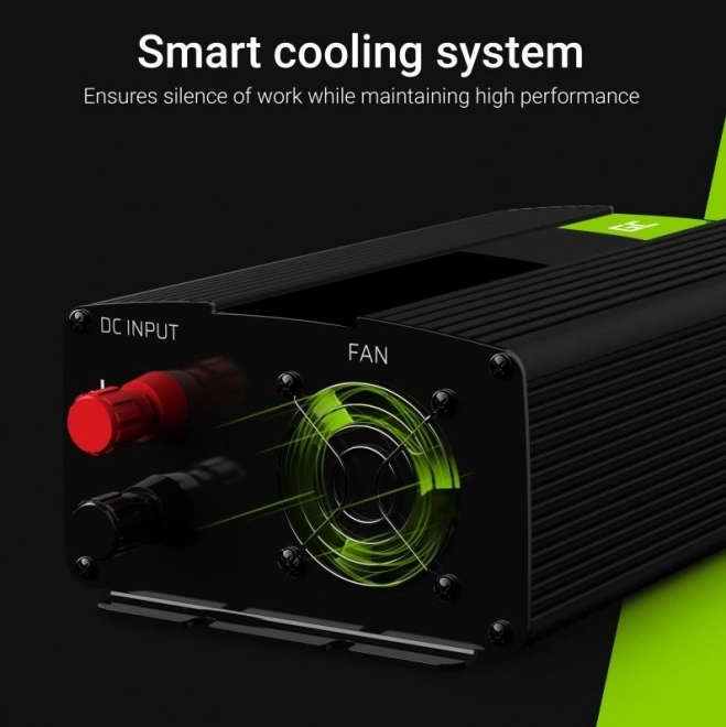 Invertor de tensiune portabil Green Cell 12V la 230V 1000W/2000W