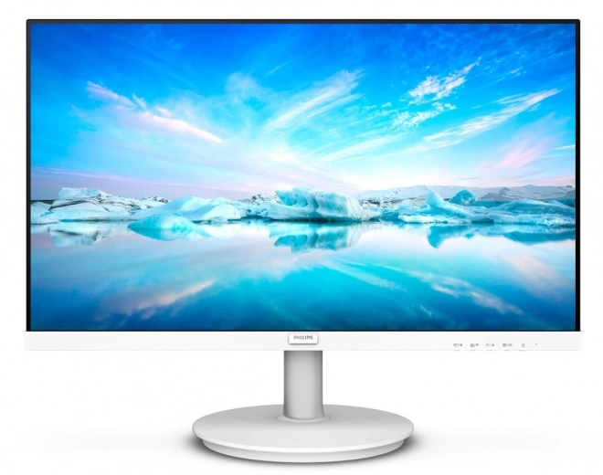 Monitor alb 27 inch IPS cu HDMI și difuzoare integrate