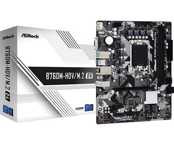 Placă de bază B760M HDV M.2 DDR4 compatibilitate Intel